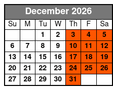 Walking Pub Tour December Schedule