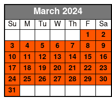 1hr Segway Tour Downtown March Schedule