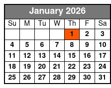 3 Hours Cruise with Swimming January Schedule