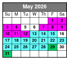 3 Hours Cruise with Swimming May Schedule