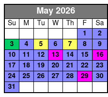 Pontoon/Tritoon 4 Hour Rental May Schedule