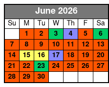 Pontoon Boat Rental 6 Hour June Schedule