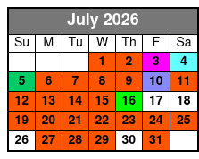 Pontoon Boat Rental 6 Hour July Schedule