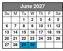 Pontoon and Tritoon Boat Rental June Schedule