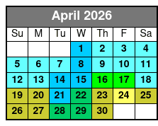 Frisky Mermaid Dolphin Tours in Pensacola Beach April Schedule