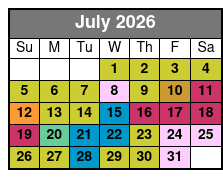 Frisky Mermaid Dolphin Tours in Pensacola Beach July Schedule