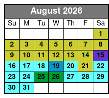 Frisky Mermaid Dolphin Tours in Pensacola Beach August Schedule