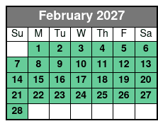 Frisky Mermaid Dolphin Tours in Pensacola Beach February Schedule