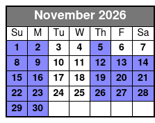 Blue Angels Scheduled Practice Frisky Mermaid Dolphin Tours in Pensacola Beach November Schedule