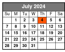 Fireworks Cruise July Schedule