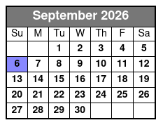 Fireworks Cruise September Schedule