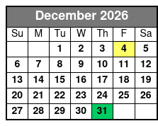 Fireworks Cruise December Schedule