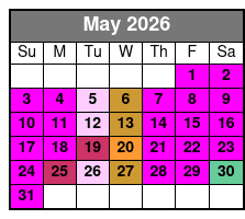 Frisky Mermaid Dolphin Tours in Pensacola Beach May Schedule