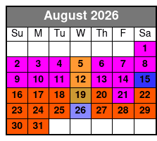 Frisky Mermaid Dolphin Tours in Pensacola Beach August Schedule