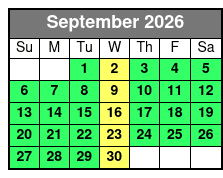 Frisky Mermaid Dolphin Tours in Pensacola Beach September Schedule