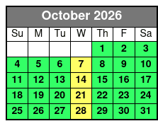 Frisky Mermaid Dolphin Tours in Pensacola Beach October Schedule