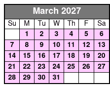 Frisky Mermaid Dolphin Tours in Pensacola Beach March Schedule