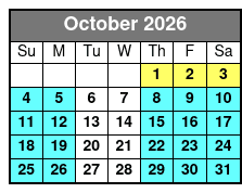 2-Hour Sunset Cruise Tour in St. Petersburg October Schedule