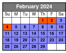 2pm Eco Tour February Schedule