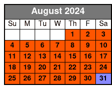 Eco Tour August Schedule
