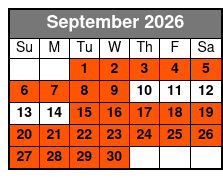 Eco Tour September Schedule