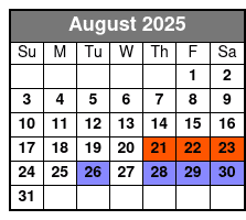 Skyway - MarineMax Location August Schedule