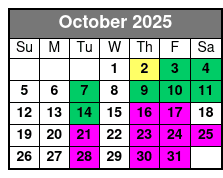 Skyway - MarineMax Location October Schedule