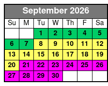 Skyway - MarineMax Location September Schedule