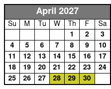 Skyway - MarineMax Location April Schedule