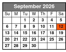 Skyway - Gulfport Location September Schedule