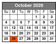 Skyway - Gulfport Location October Schedule