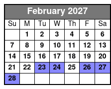 Skyway - Gulfport Location February Schedule