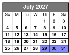 Skyway - Gulfport Location July Schedule