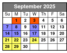 Skyway - SkyBeach Resort September Schedule