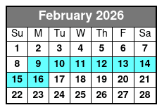 Skyway - SkyBeach Resort February Schedule