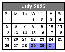 Skyway - SkyBeach Resort July Schedule