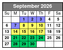 Skyway - SkyBeach Resort September Schedule