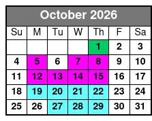 Skyway - SkyBeach Resort October Schedule