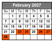 Skyway - SkyBeach Resort February Schedule