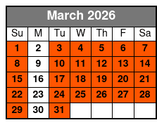Late Night Special March Schedule