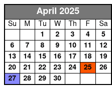 St. Pete Sandbar Party (March-October) April Schedule
