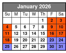 St. Pete Winter Booze Cruise January Schedule