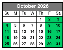 St. Pete Winter Booze Cruise October Schedule