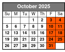 St. Pete Winter Booze Cruise (October-March) October Schedule