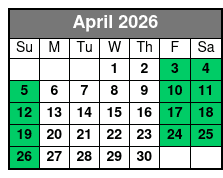 Booze Cruise - Gulfport Marina April Schedule