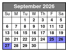 Booze Cruise - Gulfport Marina September Schedule