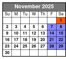 Booze Cruise - MarineMax November Schedule