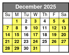 St. Pete Dolphin Watching and Shelling Adventure December Schedule