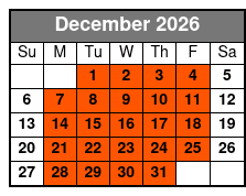 Dolphin /Shelling/Snorkeling Tours Private Charters December Schedule