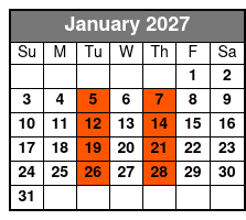 Dolphin /Shelling/Snorkeling Tours Private Charters January Schedule